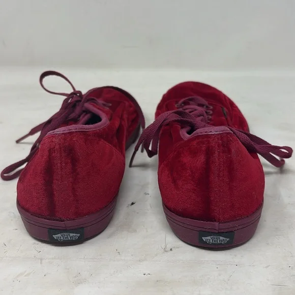 Vintage Vans Women's Sneakers in Deep Red - Picture 2 of 5